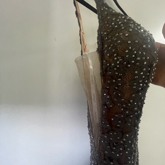 BEADED LACE FITTED SLEEVELESS GOWN BY JOVANI 48994 - Picture 7 of 16